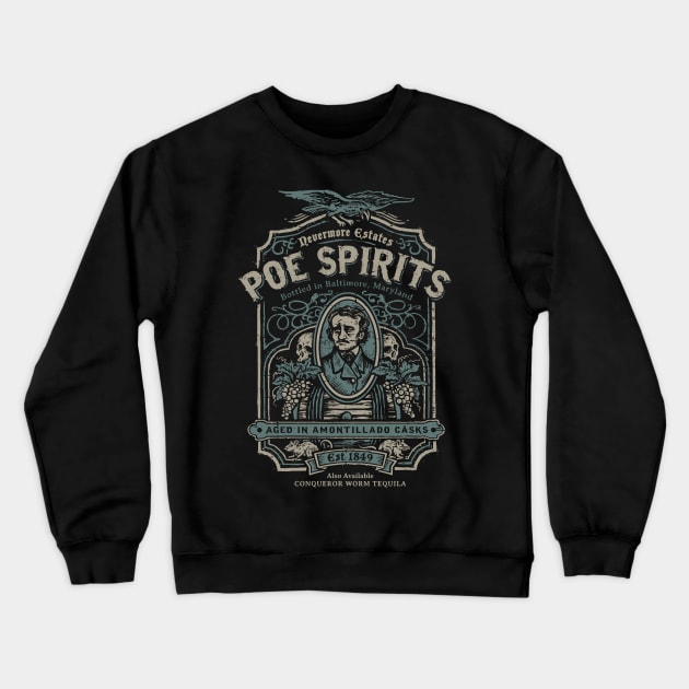 Poe Spirits Crewneck Sweatshirt by heartattackjack